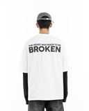  BROKEN OVERSIZED TEE (WHITE) 