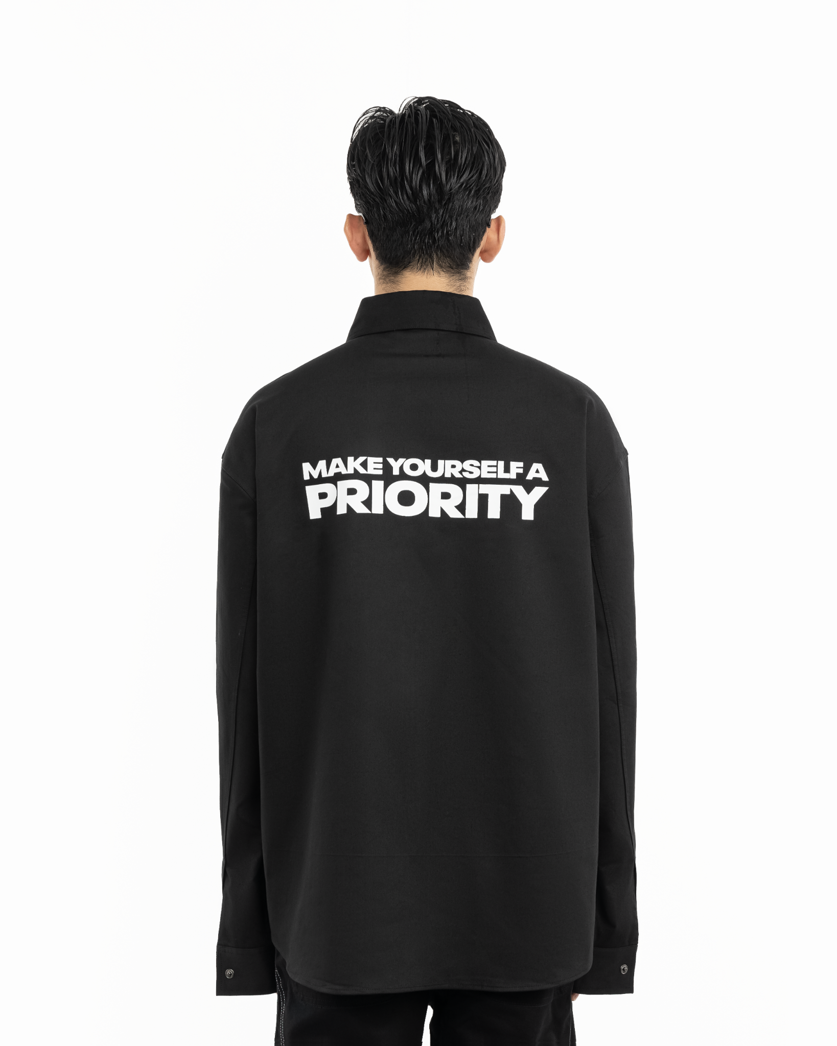  PRIORITY OVERSIZED SHIRT (BLACK) 