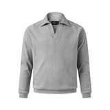  MAVERIK® RIB LONG SLEEVE POLO SHIRT ( GREY ) 