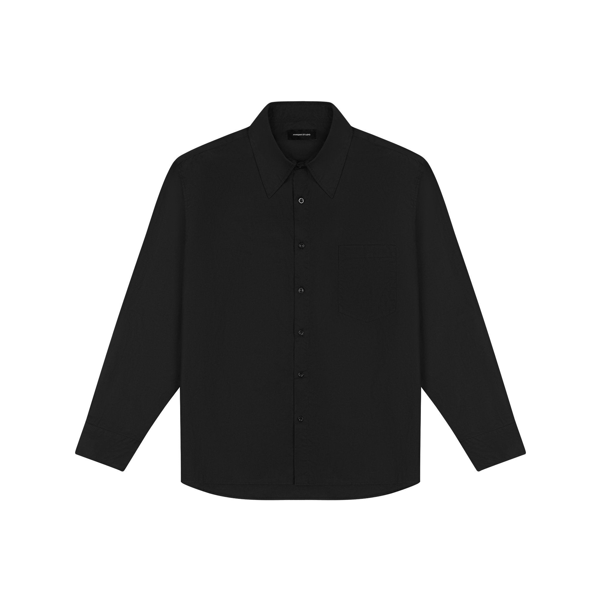  MAVERIK® OVESIZED COTTON SHIRT (BLACK) 