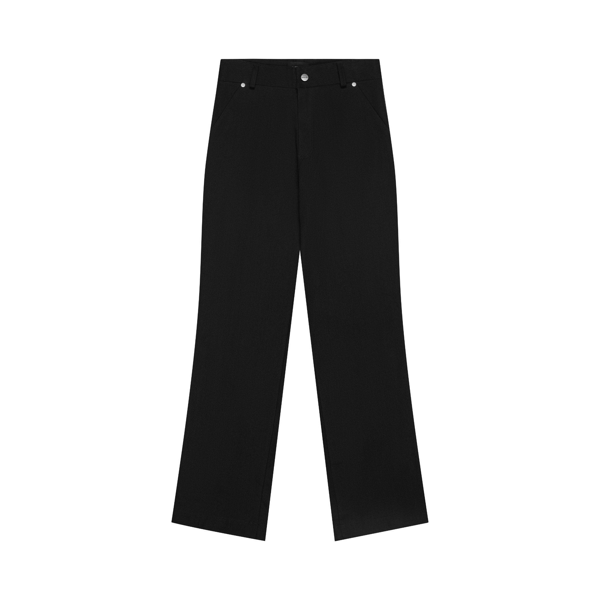  MAVERIK® BUTTON KHAKI STRAIGHT WORK PANTS ( BLACK ) 