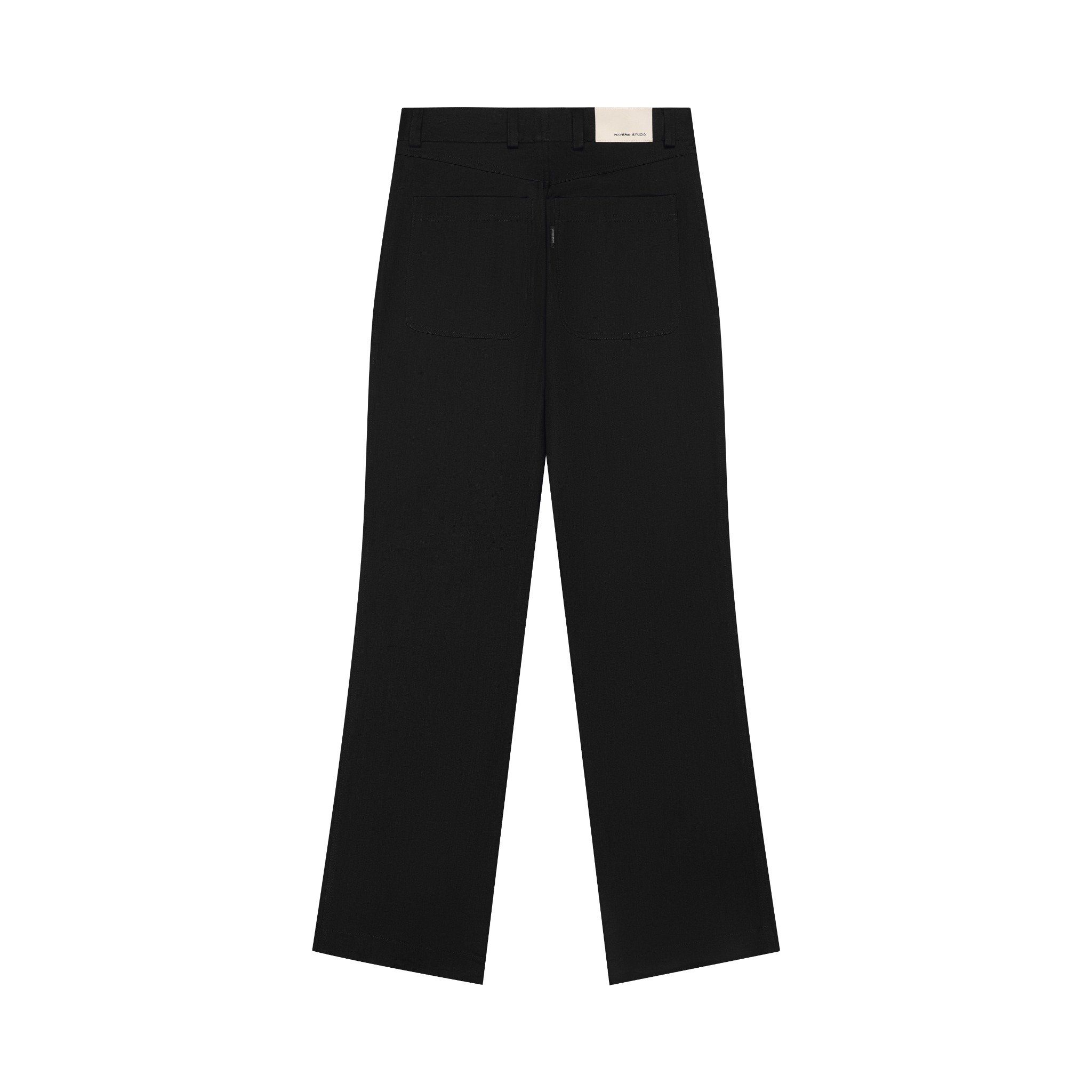  MAVERIK® BUTTON KHAKI STRAIGHT WORK PANTS ( BLACK ) 