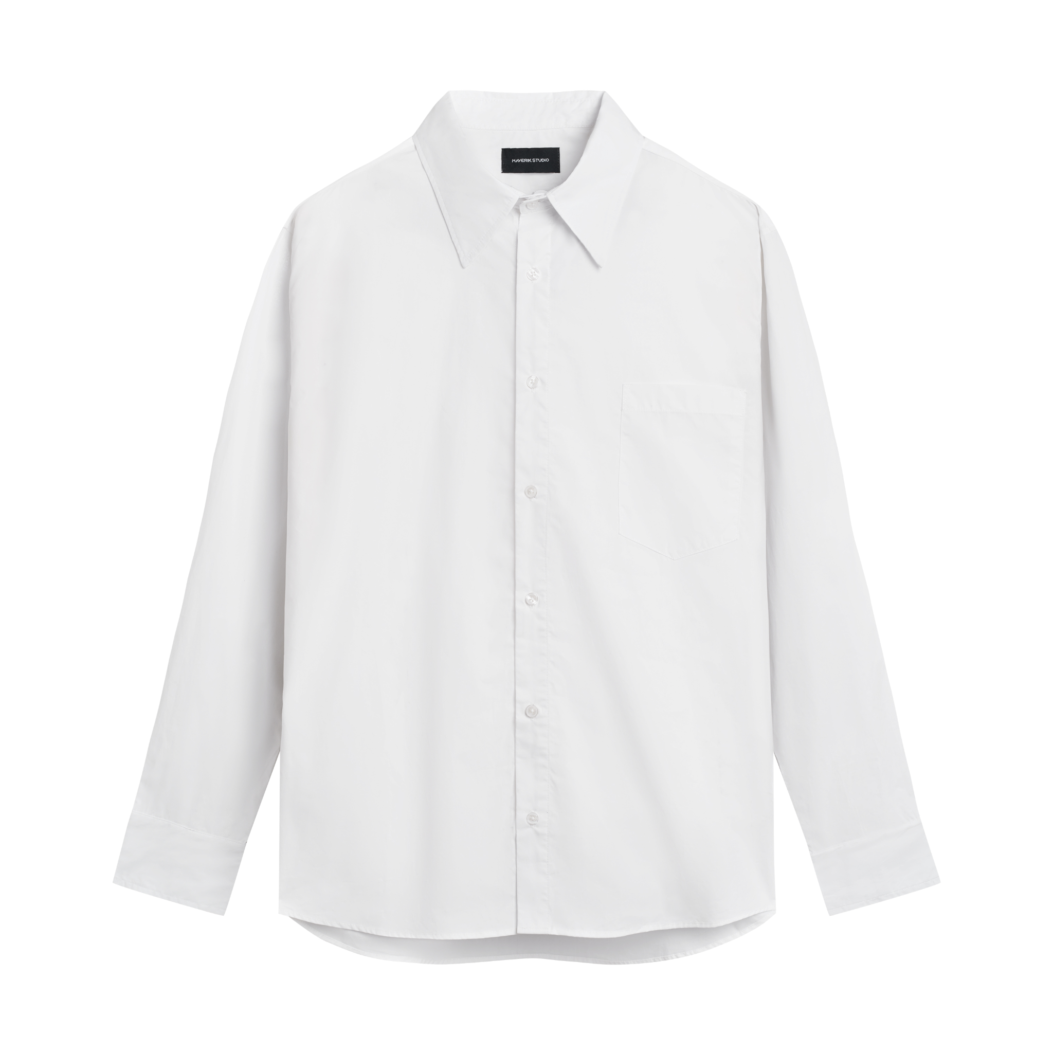  MAVERIK® OVESIZED COTTON SHIRT (WHITE) 