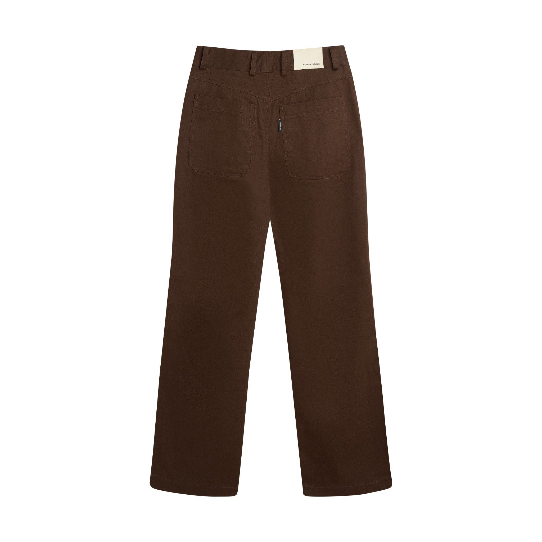  MAVERIK® BUTTON KHAKI STRAIGHT WORK PANTS ( BROWN ) 