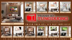 TRANH TREO TƯỜNG KHUNG HỢP KIM - TRANH SPA - MÃ T3D-3898