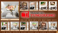 TRANH TREO TƯỜNG KHUNG HỢP KIM - TRANH SPA - MÃ T3D-888