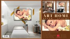 TRANH TREO TƯỜNG KHUNG HỢP KIM - TRANH SPA - MÃ T3D-865