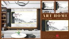 TRANH VẢI DÁN TƯỜNG 3D PHÒNG KHÁCH, PHÒNG NGỦ - TRANH DÁN TƯỜNG HIỆN ĐẠI | MÃ GF-031