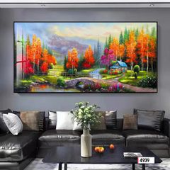 TRANH PHONG CẢNH THIÊN NHIÊN - TRANH SƠN DẦUTREO PHÒNG KHÁCH - SAU SOFA - PHÒNG ĂN | MÃ 4939