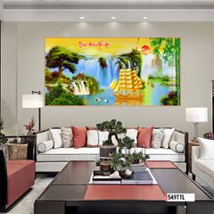 TRANH TREO TƯỜNG PHÒNG KHÁCH - TRANH THUẬN BUỒM XUÔI GIÓ KHỔ LỚN | MÃ 549TTL