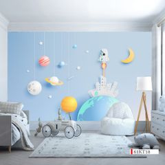 TRANH VẢI DÁN TƯỜNG 3D - TRANH DÁN TƯỜNG PHÒNG NGỦ TRẺ EM | MÃ 61KT18
