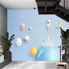 TRANH VẢI DÁN TƯỜNG 3D - TRANH DÁN TƯỜNG PHÒNG NGỦ TRẺ EM | MÃ 61KT18