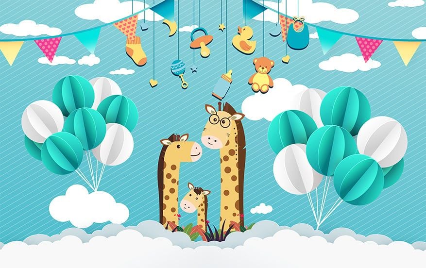 TRANH VẢI DÁN TƯỜNG 3D - TRANH DÁN TƯỜNG PHÒNG NGỦ TRẺ EM | MÃ 65KT10