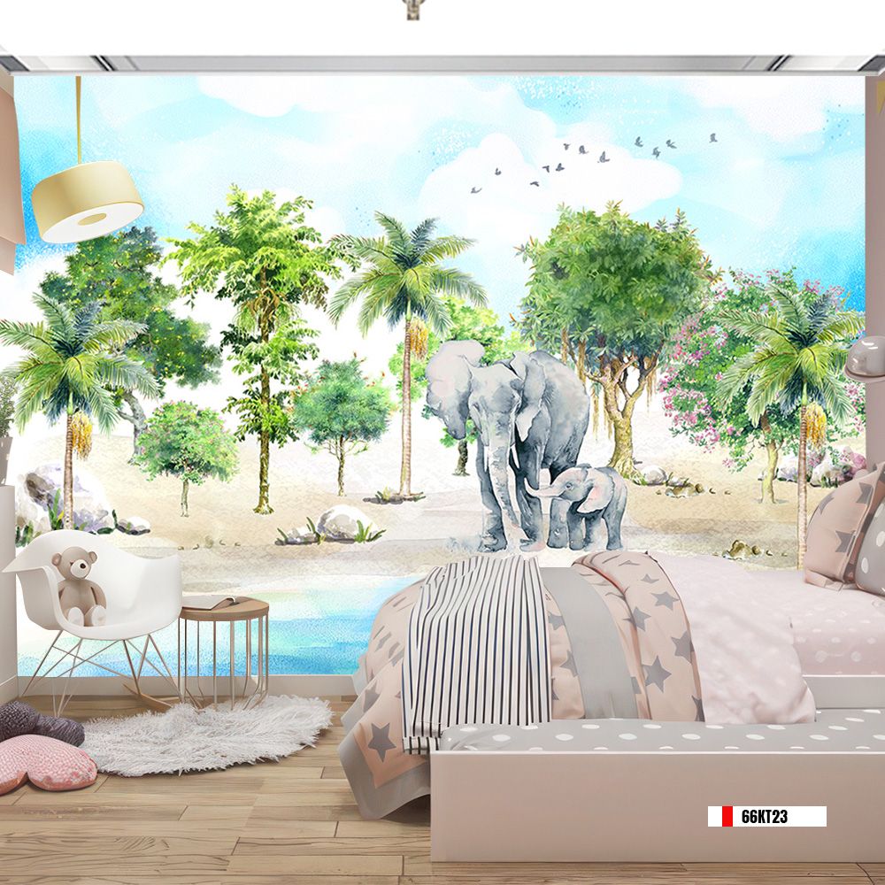 TRANH VẢI DÁN TƯỜNG 3D - TRANH DÁN TƯỜNG PHÒNG NGỦ TRẺ EM | MÃ 67KT10