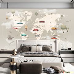 BST31 - TRANH DÁN TƯỜNG 3D - TRANG TRÍ PHÒNG NGỦ - CHỦ ĐỀ TRANH DÁN PHÒNG TRẺ EM - KHỔ LỚN