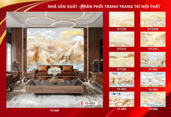 BST156 -  TRANH PVC ỐP TƯỜNG - PHÒNG KHÁCH VÁCH TIVI- VÁCH TRANG TRÍ - TẤM ỐP VÂN ĐÁ PHONG CẢNH - KHỔ LỚN