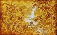 TRANH TREO PHÒNG THỜ - TRANH ĐIỆN TRÚC CHỈ TỨ QUÝ | MÃ 88TTC