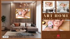 TRANH TREO TƯỜNG KHUNG HỢP KIM - TRANH SPA - MÃ T3D-1538