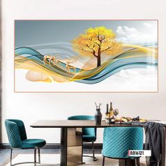 TRANH TREO TƯỜNG PHÒNG KHÁCH - PHÒNG NGỦ - SẢNH LỐI ĐI - TRANH HƯƠU TÀI LỘC | MÃ BB16121