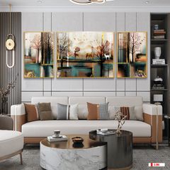TRANH TREO TƯỜNG PHÒNG KHÁCH - TRANH HƯƠU TÀI LỘC | MÃ C-184