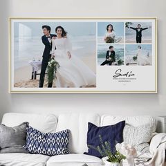 BST12 - TRANH TREO PHÒNG NGỦ - TRANH CƯỚI - TRANH TREO TƯỜNG CẶP ĐÔI  - KIỂU TRANH LIỀN KHỔ