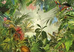 TRANH VẢI DÁN TƯỜNG 3D NHÀ HÀNG, CAFE - TRANH DÁN TƯỜNG TROPICAL NHIỆT ĐỚI | MÃ CF-60