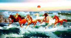 TRANH TREO TƯỜNG PHÒNG KHÁCH - TRANH MÃ ĐÁO THÀNH CÔNG - KHỔ LỚN | MÃ CJQ-153