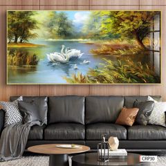 BST69 - TRANH TREO TƯỜNG - TRANG TRÍ PHÒNG KHÁCH, SAU SOFA - CHỦ ĐỀ TRANH RỒNG BAY PHƯỢNG MÚA - KHỔ LỚN