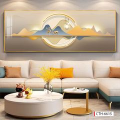 BST163 - TRANH TREO TƯỜNG PHÒNG KHÁCH - SAU SOFA - TRANH TREO TƯỜNG HIỆN ĐẠI HUƠU TÀI LỘC