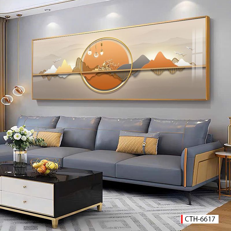 BST163 - TRANH TREO TƯỜNG PHÒNG KHÁCH - SAU SOFA - TRANH TREO TƯỜNG HIỆN ĐẠI HUƠU TÀI LỘC
