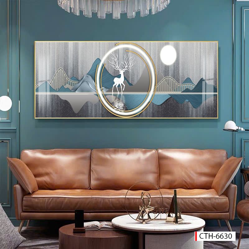 BST163 - TRANH TREO TƯỜNG PHÒNG KHÁCH - SAU SOFA - TRANH TREO TƯỜNG HIỆN ĐẠI HUƠU TÀI LỘC