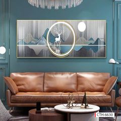 BST163 - TRANH TREO TƯỜNG PHÒNG KHÁCH - SAU SOFA - TRANH TREO TƯỜNG HIỆN ĐẠI HUƠU TÀI LỘC