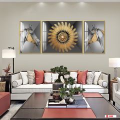 TRANH TREO PHÒNG KHÁCH HIỆN ĐẠI TRỪU TƯỢNG - TRANH GHÉP BỘ 3 BỨC | MÃ D-050