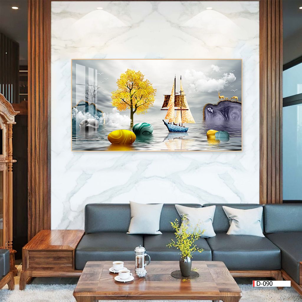 TRANH PHONG CẢNH THIÊN NHIÊN - TRANH PHÒNG KHÁCH - SAU SOFA - PHÒNG ĂN | MÃ D-090