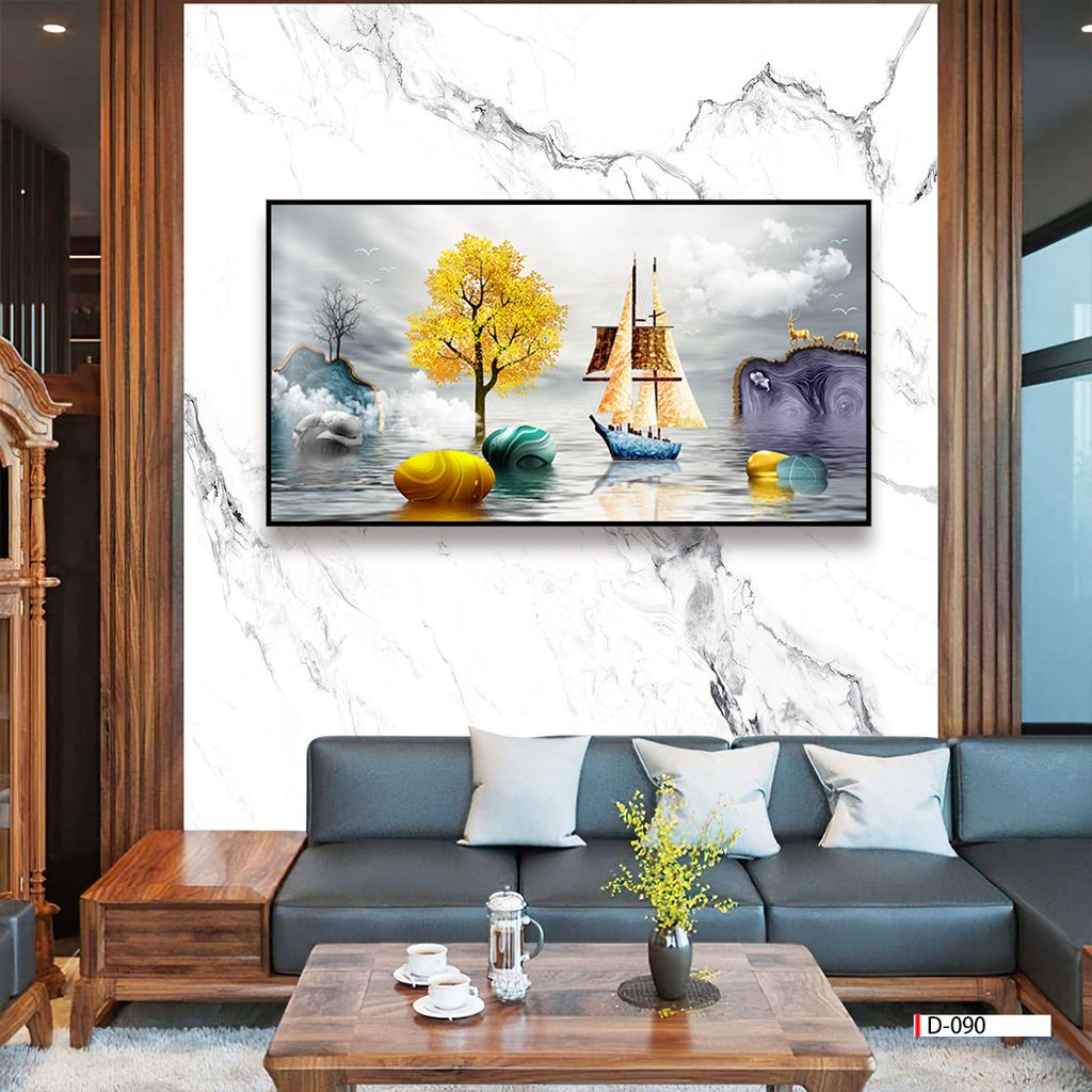 TRANH PHONG CẢNH THIÊN NHIÊN - TRANH PHÒNG KHÁCH - SAU SOFA - PHÒNG ĂN | MÃ D-090