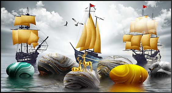 TRANH PHONG CẢNH THIÊN NHIÊN - TRANH PHÒNG KHÁCH - SAU SOFA - PHÒNG ĂN | MÃ D-100