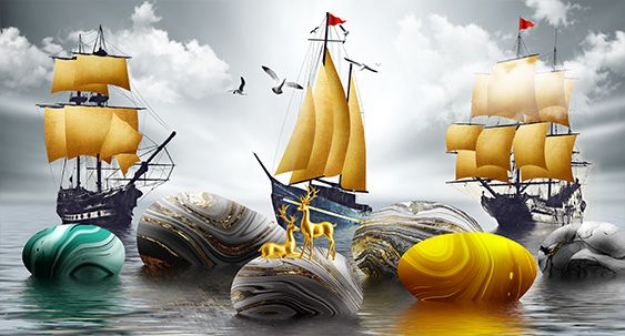 TRANH PHONG CẢNH THIÊN NHIÊN - TRANH PHÒNG KHÁCH - SAU SOFA - PHÒNG ĂN | MÃ D-100
