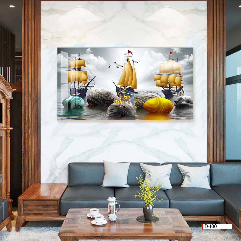 TRANH PHONG CẢNH THIÊN NHIÊN - TRANH PHÒNG KHÁCH - SAU SOFA - PHÒNG ĂN | MÃ D-100