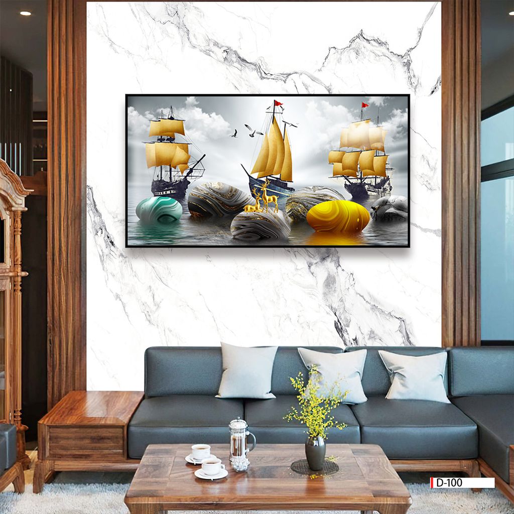 TRANH PHONG CẢNH THIÊN NHIÊN - TRANH PHÒNG KHÁCH - SAU SOFA - PHÒNG ĂN | MÃ D-100