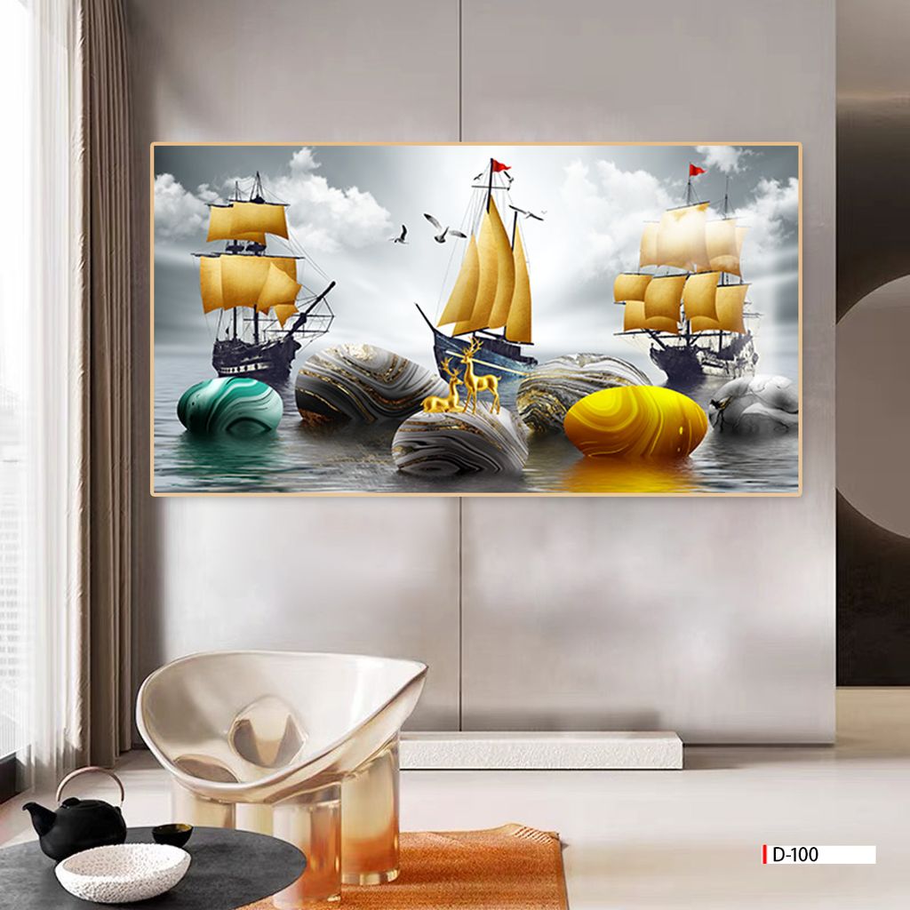 TRANH PHONG CẢNH THIÊN NHIÊN - TRANH PHÒNG KHÁCH - SAU SOFA - PHÒNG ĂN | MÃ D-100