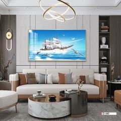 TRANH PHONG CẢNH THIÊN NHIÊN - TRANH PHÒNG KHÁCH - SAU SOFA - PHÒNG ĂN | MÃ D-449