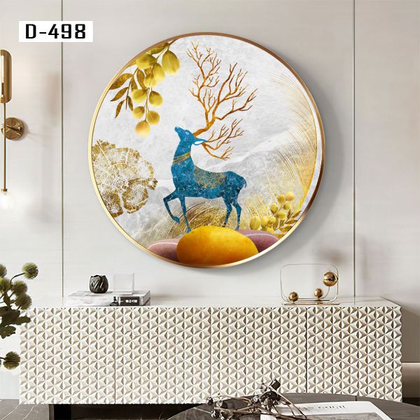 TRANH DECOR NỘI THẤT - TRANH TRÒN - TRANH LỤC GIÁC | MÃ D-498