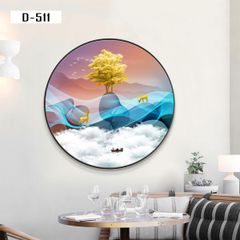 TRANH DECOR NỘI THẤT - TRANH TRÒN - TRANH LỤC GIÁC | MÃ D-511