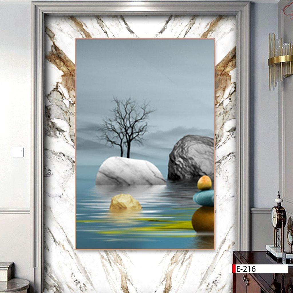 TRANH TREO TƯỜNG PHÒNG KHÁCH - PHÒNG ĂN - SẢNH LỐI ĐI - TRANH HƯƠU TÀI LỘC | MÃ E-216