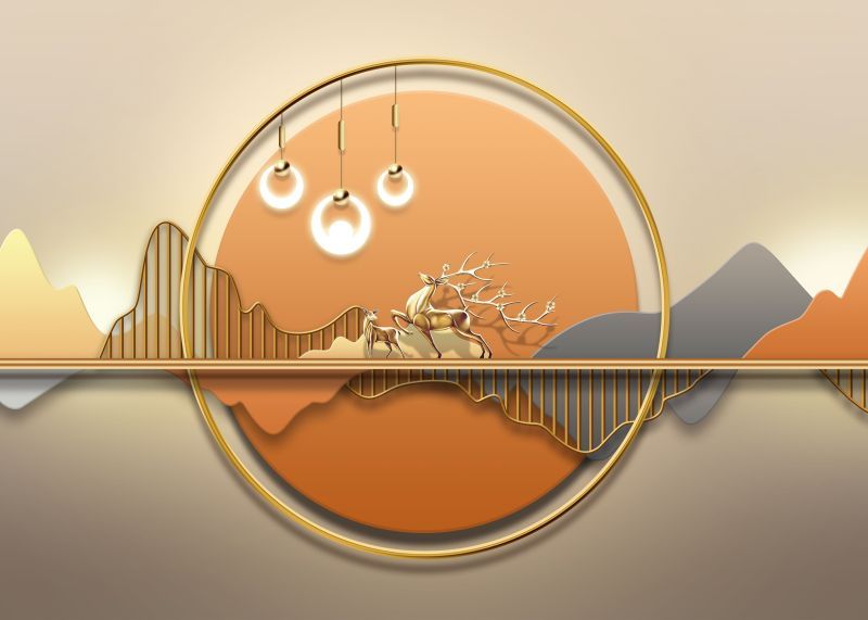 741 - TRANH TREO TƯỜNG PHÒNG ĂN - TRANH TRANG TRÍ - TRANH TRANH HƯƠU TÀI LỘC HIỆN ĐẠI | MÃ DBX-6625