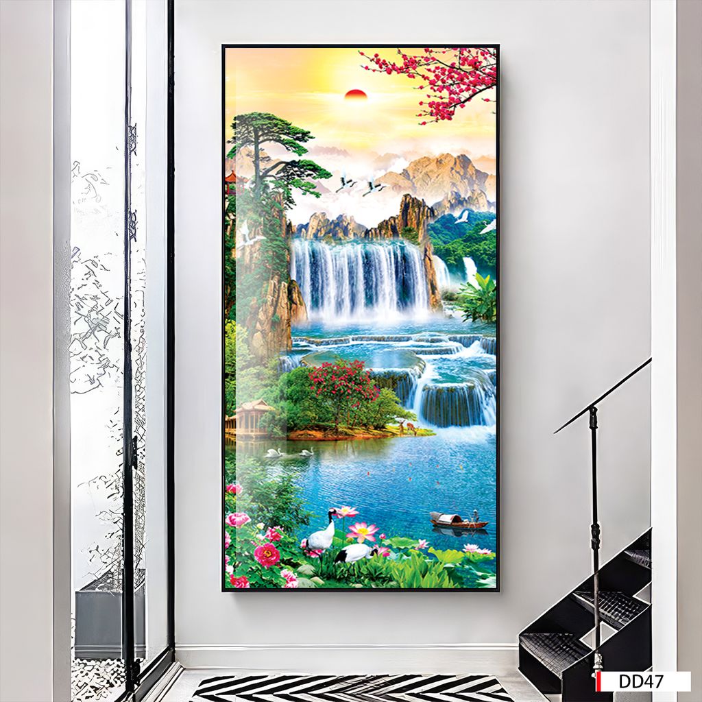 BST42 - TRANH TREO TƯỜNG - TRANG TRÍ HÀNH LANG, LỐI ĐI, CẦU THANG - TRANH ĐƠN DỌC