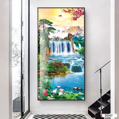 BST42 - TRANH TREO TƯỜNG - TRANG TRÍ HÀNH LANG, LỐI ĐI, CẦU THANG - TRANH ĐƠN DỌC