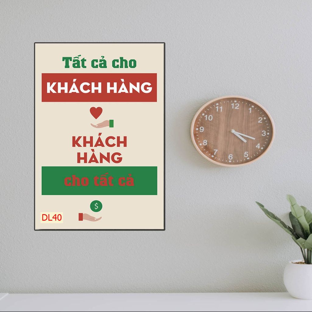 TRANH TREO PHÒNG LÀM VIỆC - TRANH SLOGAN ĐỘNG LỰC | MÃ DL40