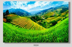 191 - TRANH TREO TƯỜNG PHÒNG KHÁCH, SAU SOFA - TRANH TREO PHONG CẢNH ĐỒNG QUÊ |DQ24