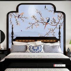 TRANH VẢI DÁN TƯỜNG 3D PHÒNG KHÁCH - TRANH HOA 3D | MÃ DT175